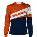 Chicago Bears 3D Hoodie Purple Sweatshirt