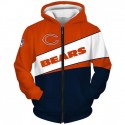 Chicago Bears 3D Hoodie Purple Sweatshirt