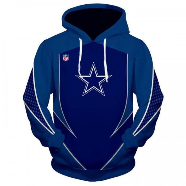 Dallas Cowboys 3D Hoodie Unique Blue