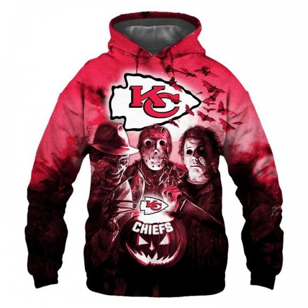 Kansas City Chiefs 3D Hoodie Horror Sweatshirt