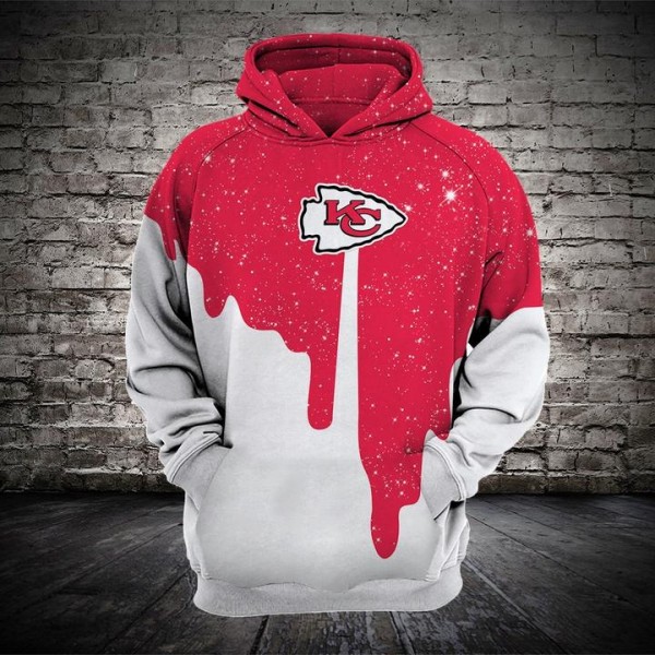 Kansas City Chiefs 3D Hoodie Night Stars