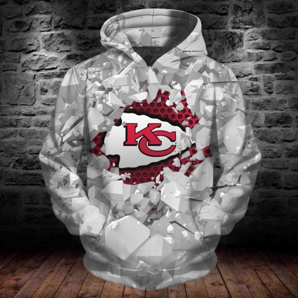 Kansas City Chiefs Hoodie 3D Ice