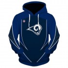 Los Angeles Rams 3D Hoodie Classic Blue